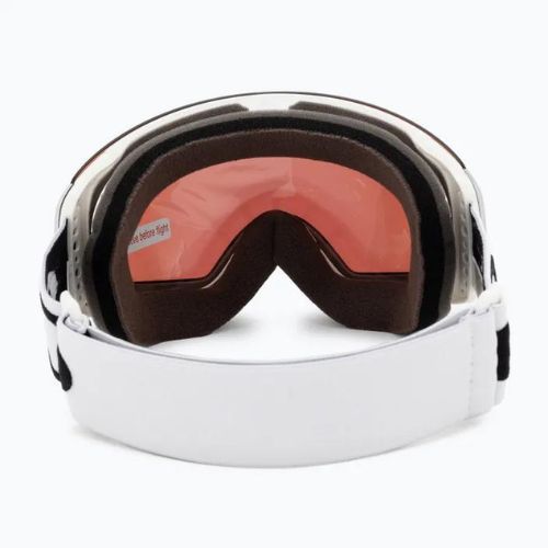Oakley Flight Deck M bianco opaco/prizm snow jade iridium occhiali da sci