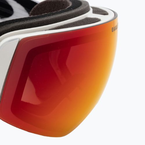 Oakley Flight Deck M bianco opaco/prizm snow torch iridium occhiali da sci