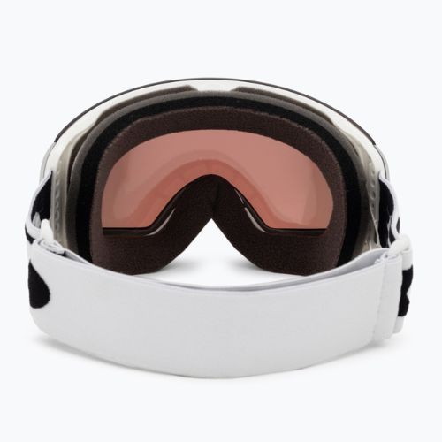 Oakley Flight Deck M bianco opaco/prizm snow torch iridium occhiali da sci