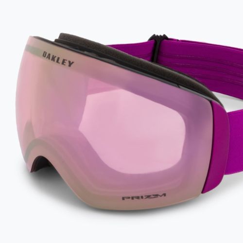 Oakley Flight Deck M opaco ultra purple/prizm snow hi pink irridium occhiali da sci