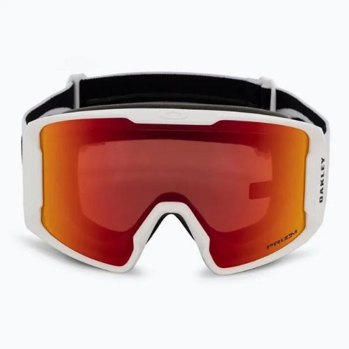 Oakley Line Miner L bianco opaco/prizm snow torch iridium occhiali da sci