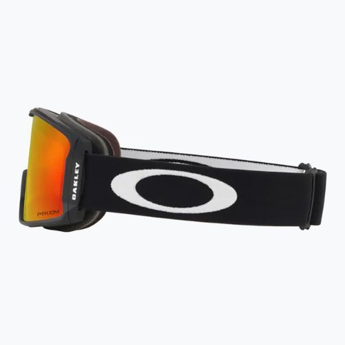 Oakley Line Miner M nero opaco/prizm snow torch iridium occhiali da sci