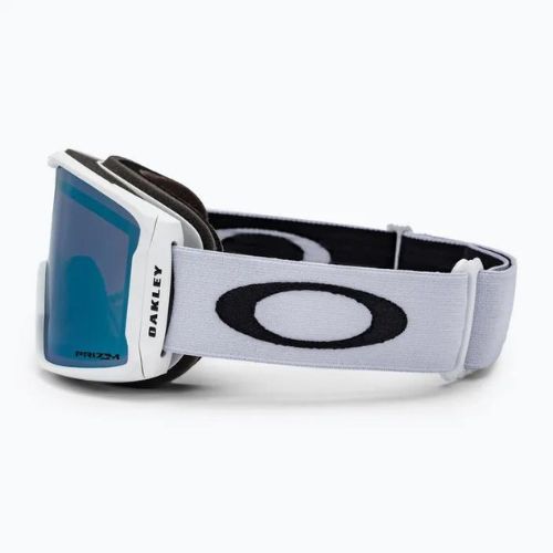 Oakley Line Miner M bianco opaco/prizm snow sapphire iridium occhiali da sci