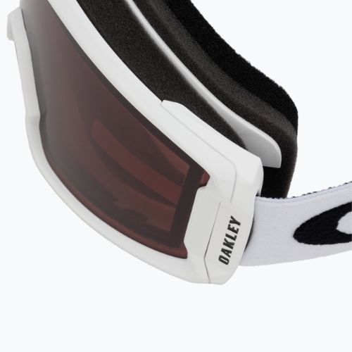 Occhiali da sci Oakley Line Miner M bianco opaco/prizm granata