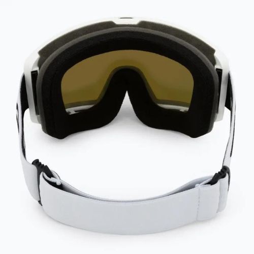 Occhiali da sci Oakley Target Line M bianco opaco/iridio fuoco