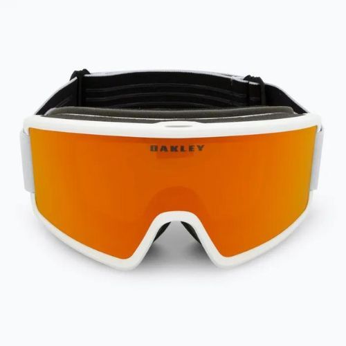 Occhiali da sci Oakley Target Line M bianco opaco/iridio fuoco