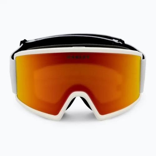Occhiali da sci Oakley Target Line L bianco opaco/ iridium fuoco