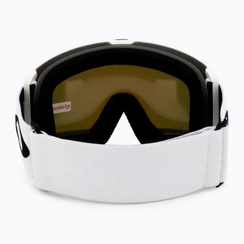 Occhiali da sci Oakley Target Line L bianco opaco/ iridium fuoco