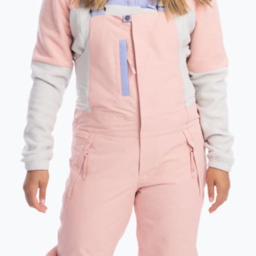 Pantaloni da snowboard donna ROXY Chloe Kim Bib mellow rose