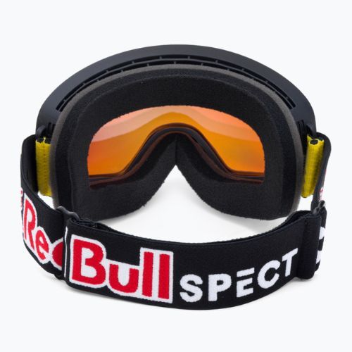 Red Bull SPECT Rush nero opaco/nero/arancio rosso a specchio/rosso occhiali da sci da neve