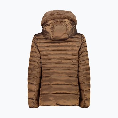 Piumino donna CMP Fix Hood marrone 32K3076F