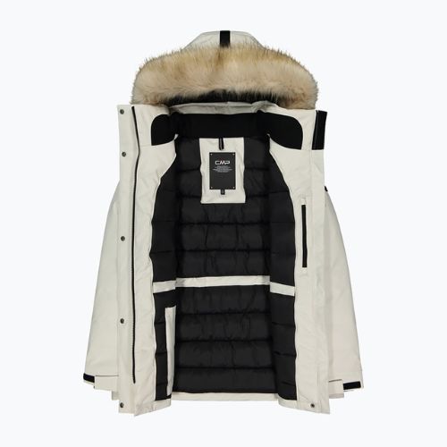 Donna CMP Parka Zip Hood Rain Jacket Bianco 32K3206F
