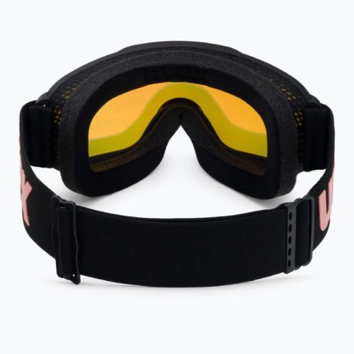 Occhiali da sci UVEX Downhill 2000 S nero opaco/rosa specchiata colourvision giallo