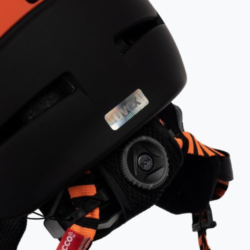 Casco da sci UVEX P.8000 Tour feroce rosso/nero opaco
