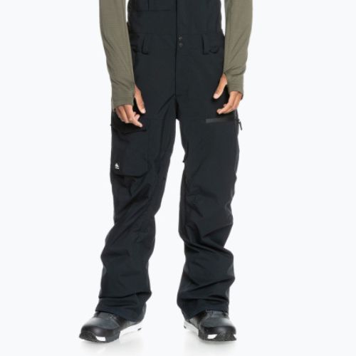 Pantaloni da snowboard Quiksilver Utility Bib 2022 da uomo nero vero