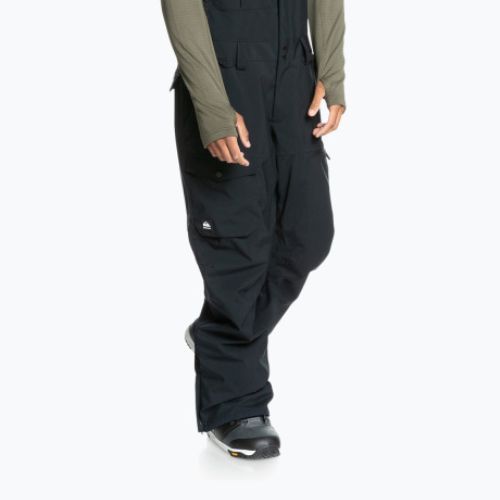 Pantaloni da snowboard Quiksilver Utility Bib 2022 da uomo nero vero