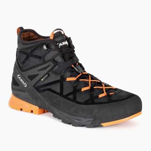 AKU Rock DFS Mid GTX nero/arancio scarpe da avvicinamento da uomo