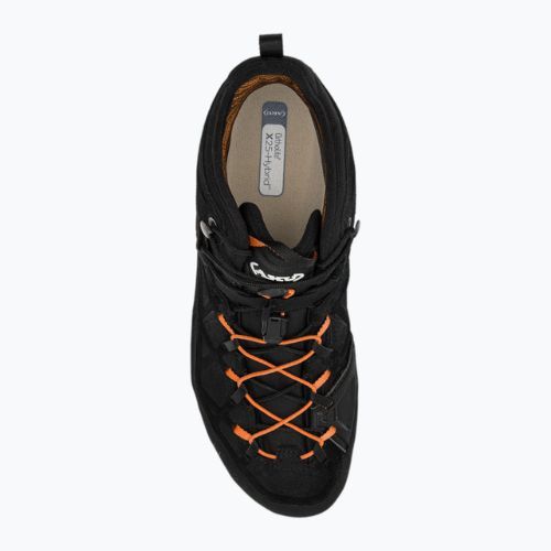 AKU Rock DFS Mid GTX nero/arancio scarpe da avvicinamento da uomo