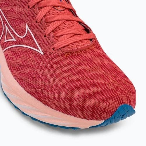 Scarpe da corsa da donna Mizuno Wave Rider 26 corallo speziato/grigio vaporoso/blu francese