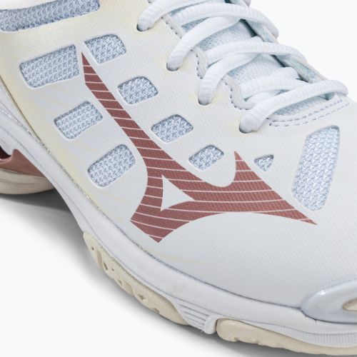 Scarpe da pallavolo donna Mizuno Wave Voltage Mid bianco V1GC216536