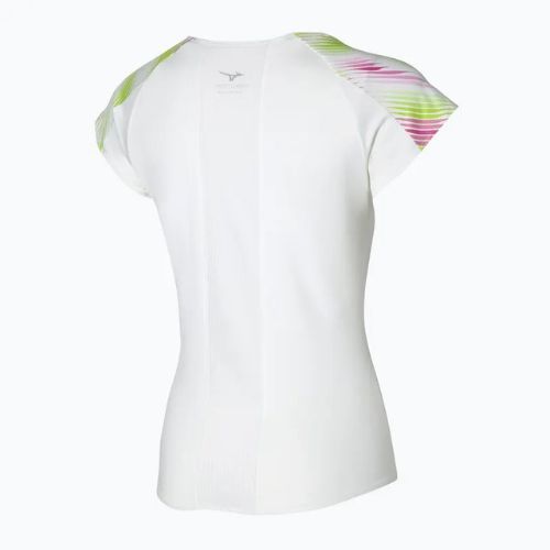 Maglietta da tennis donna Mizuno Printed Tee bianca 62GAA20198