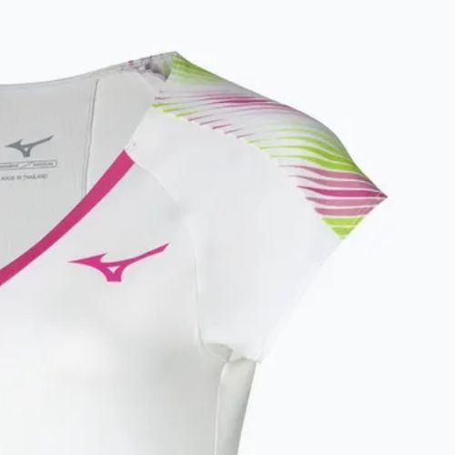 Maglietta da tennis donna Mizuno Printed Tee bianca 62GAA20198