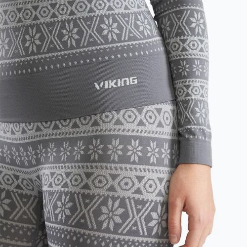 Set di biancheria intima termica da donna Viking Hera grigio chiaro