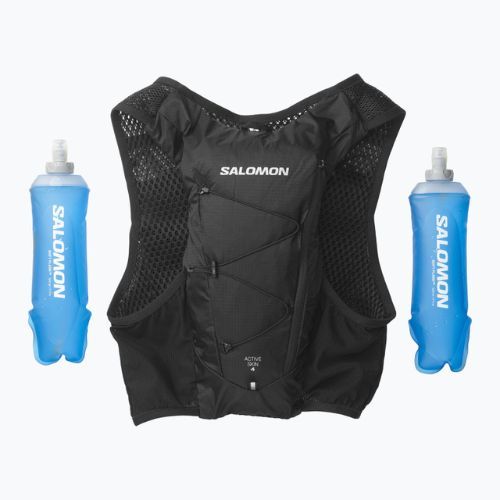 Salomon Active Skin 4 set gilet da corsa nero