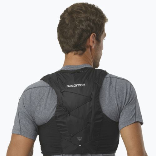 Salomon Active Skin 4 set gilet da corsa nero