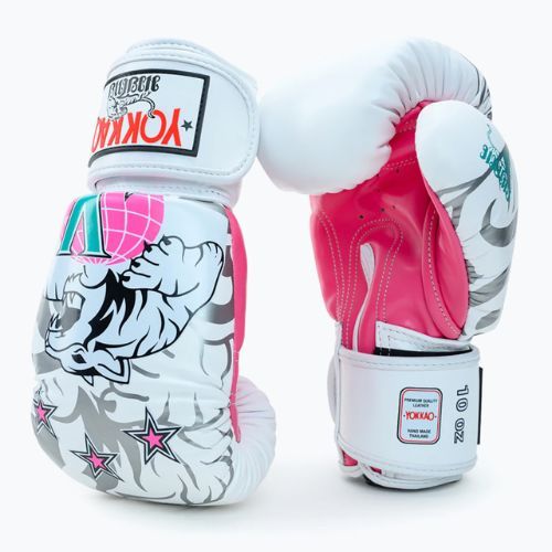 Guanti da boxe bianchi YOKKAO 90'S
