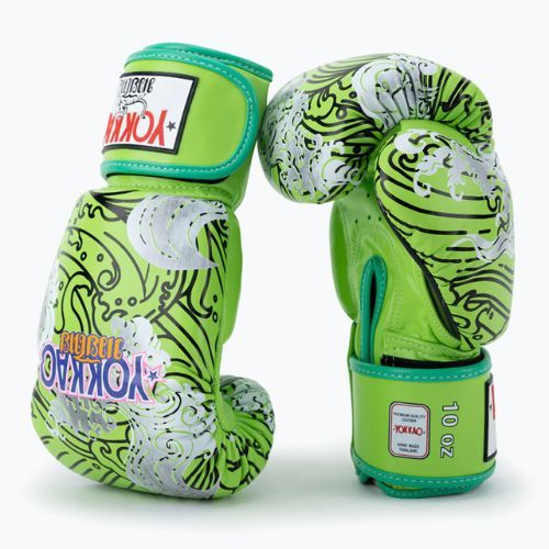 YOKKAO Guantoni da boxe hawaiani verde lime
