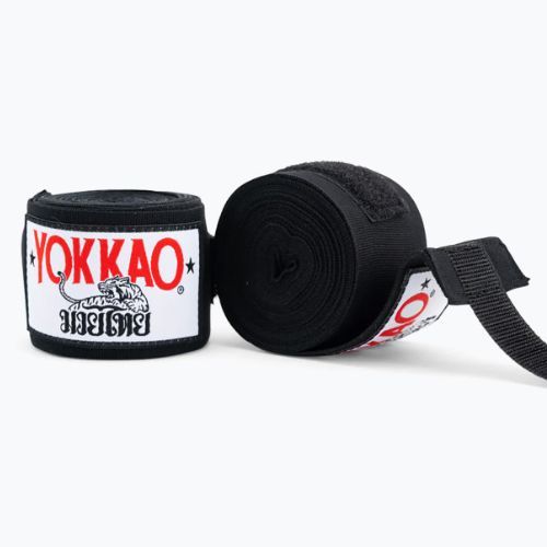 Bende da boxe YOKKAO Premium Handwrap nero