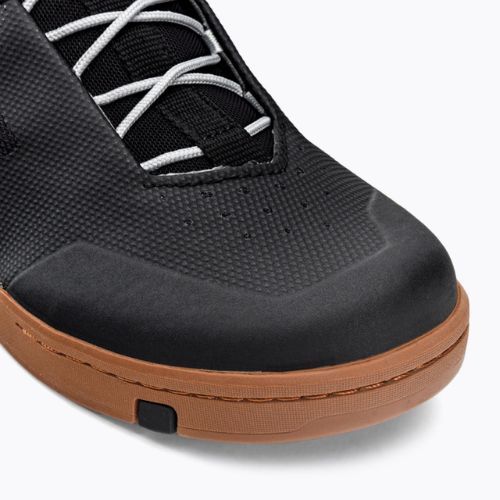 Scarpe da ciclismo con piattaforma da uomo Crankbrothers Stamp Lace nero/argento/gomma