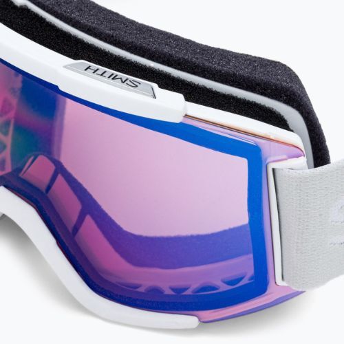 Smith Squad white vapor/chromapop photochromic rose flash occhiali da sci