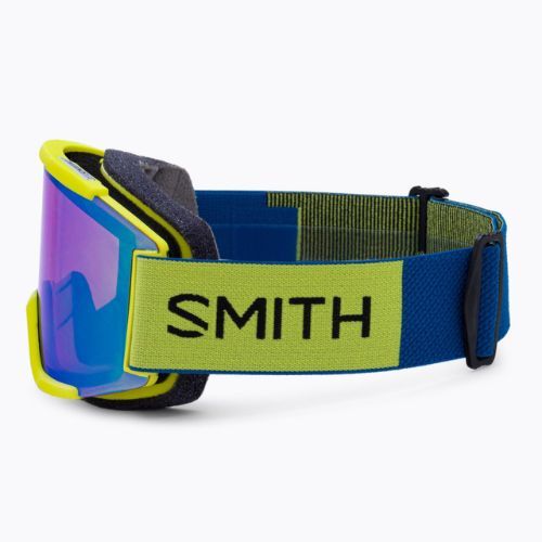 Smith Squad occhiali da sci giallo neon/chromapop verde quotidiano a specchio