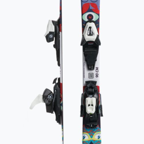 Sci da discesa per bambini Salomon T1 XS + attacchi C5 multicolore