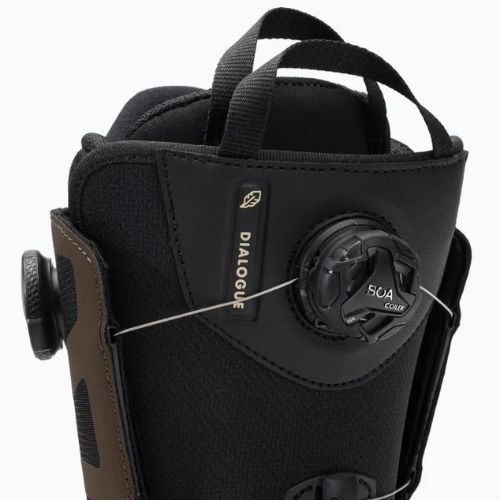 Scarponi da snowboard da uomo Salomon Dialoge Dual Boa marrone/nero/salvia