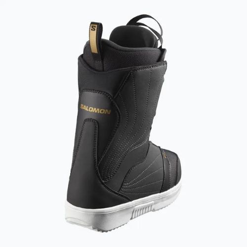 Scarponi da snowboard da donna Salomon Pearl Boa nero/bianco/oro