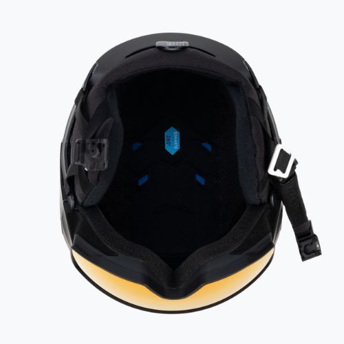 Casco da sci Salomon Driver Prime Sigma Plus nero/rosso/emeraldo