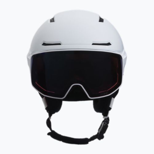 Casco da sci Salomon Driver Prime Sigma Plus bianco/argento rosa/blu cielo
