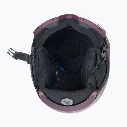 Casco da sci Salomon Driver Pro Sigma degustazione vino/rosa argento