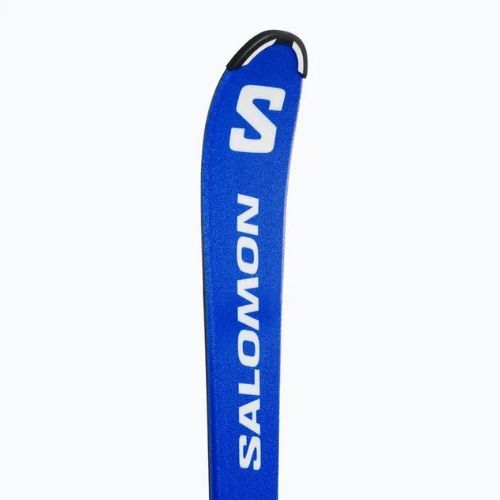 Sci da discesa per bambini Salomon S/Race M Jr. + attacchi L6 race blu/bianco