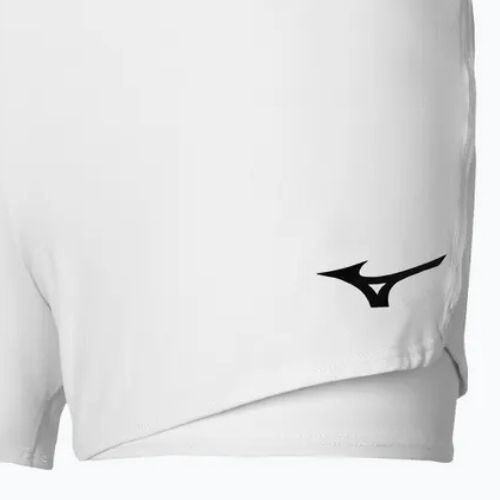 Pantaloncini da tennis da donna Mizuno Flex Short bianco