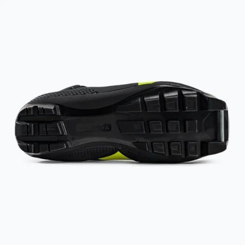 Scarponi da sci di fondo per bambini Fischer XJ Sprint nero/giallo