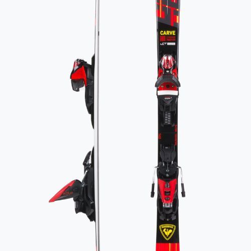 Sci da discesa Rossignol Hero Carve K + attacchi NX12 rosso