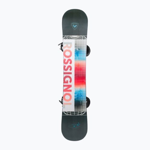 Rossignol District Infrablack Wide snowboard + attacchi Battle XL nero/rosso
