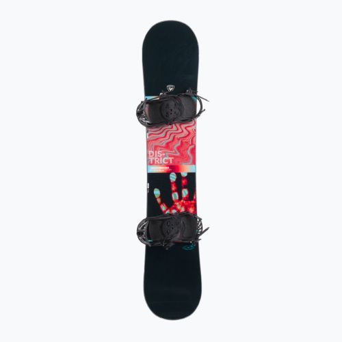 Rossignol District Infrablack Wide snowboard + attacchi Battle XL nero/rosso
