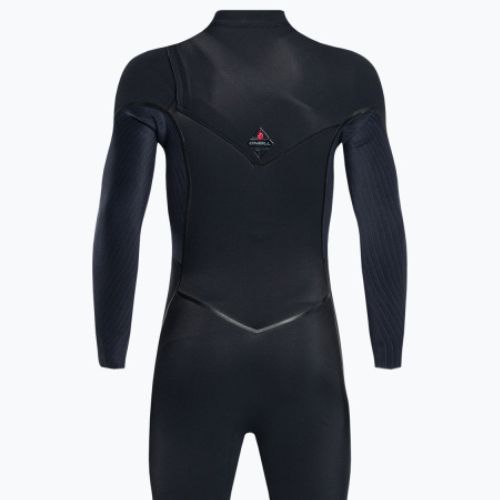 Uomo O'Neill Hyperfreak Fire 5/4+ Chest Zip Full Black Swim Foam