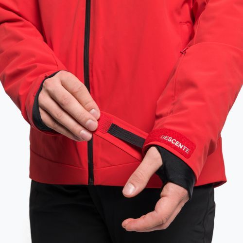 Giacca da sci da uomo Descente Josh rosso elettrico