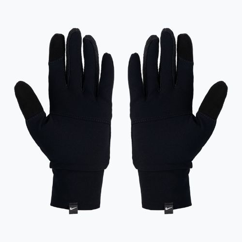 Set berretto + guanti da donna Nike Essential Running nero/argento